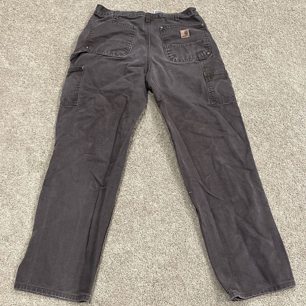 Carhartt B136 DKB Duck Double Knee Front Utility Work Pants 34x34 Vintage - Picture 11 of 12